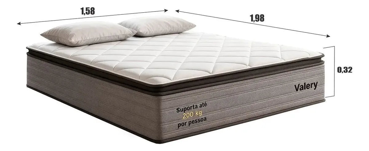 Colchão Primore D45 Queen 158x198x30