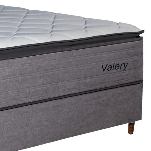 Conjunto Cama Box Casal Valery 138x188x71