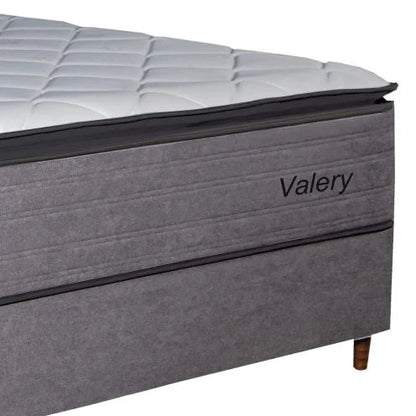 Conjunto Cama Box Casal Valery 138x188x71