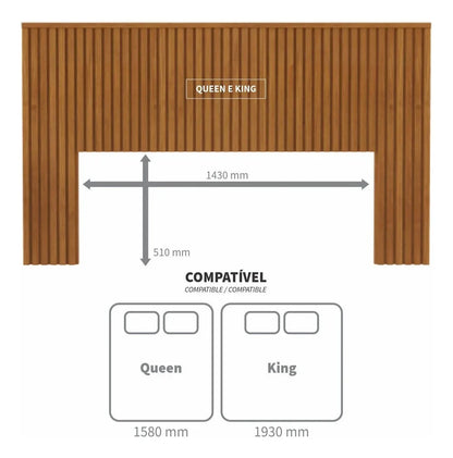 Painel Cabeceira Sonhar Queen 158