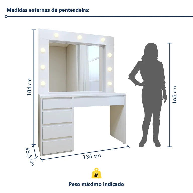 Penteadeira Camarim Berlim Off